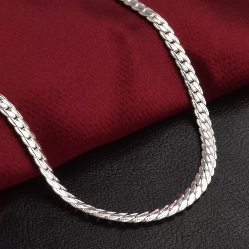 925 Sterling silver snake necklace - Picture 4 of 5